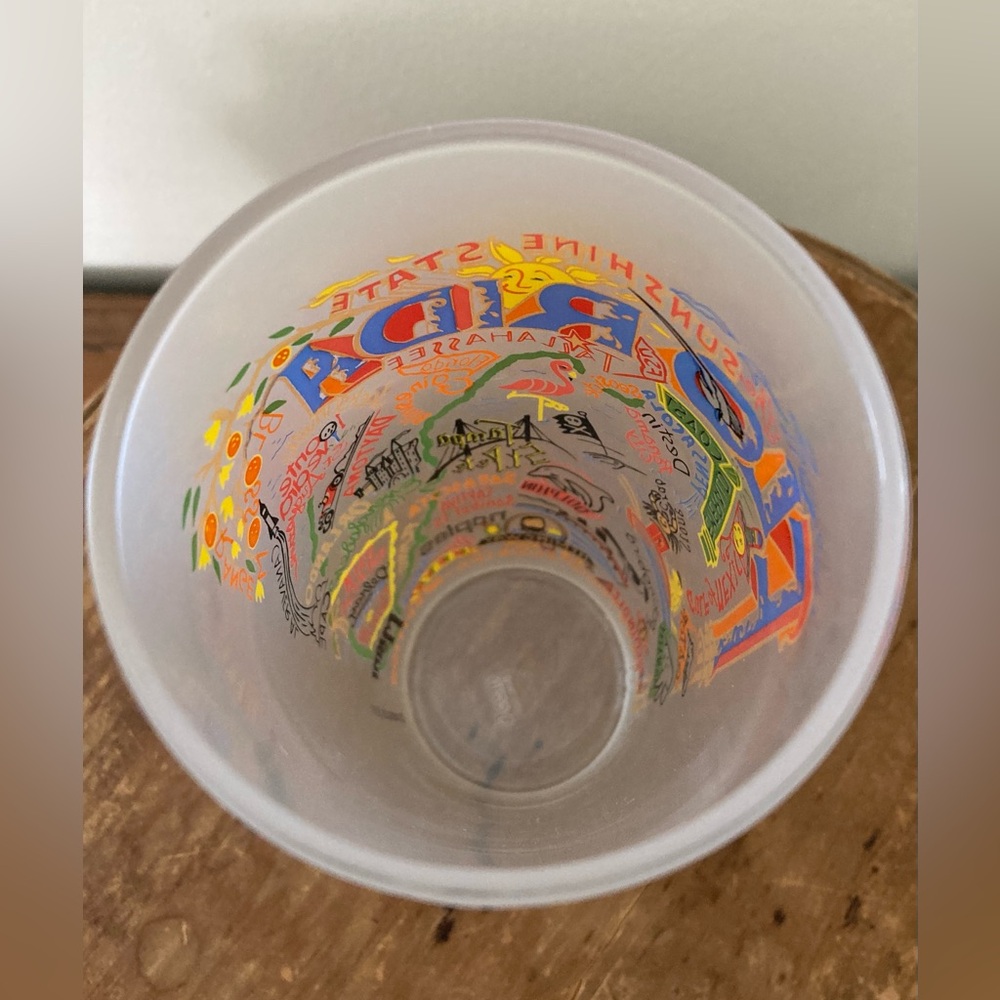 Cat Studio 15 oz colorful state-themed frosted glasses set of 3 - Picture 6 of 12